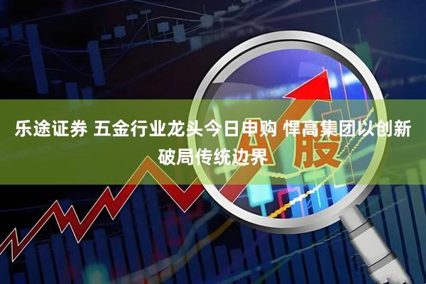 乐途证券 五金行业龙头今日申购 悍高集团以创新破局传统边界